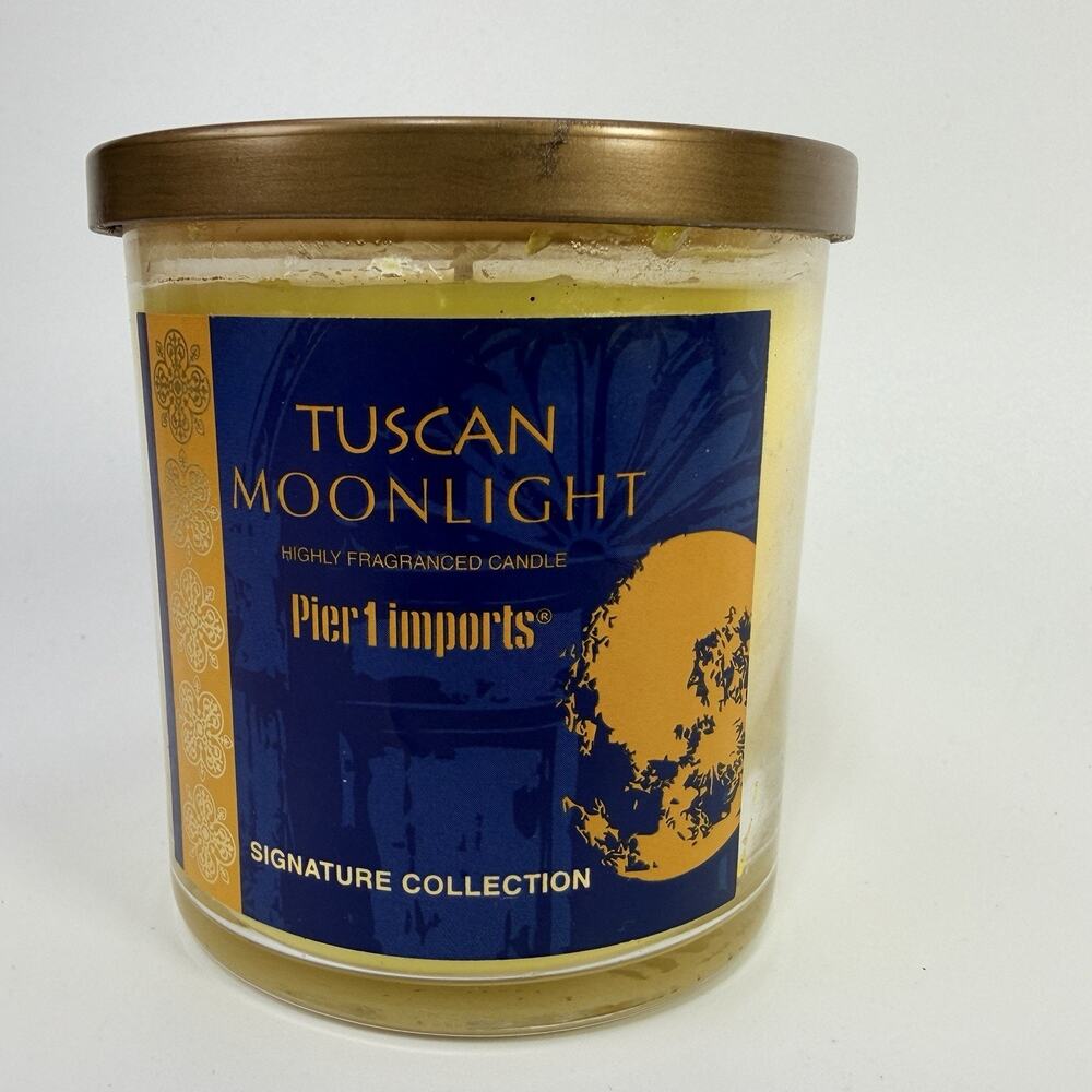 Vintage Pier 1 Imports Tuscan Moonlight Candle Jar 4.75 oz RARE